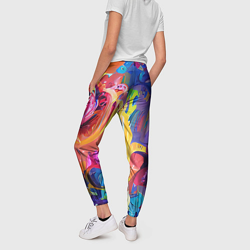 Женские брюки Madness colors / 3D-принт – фото 4