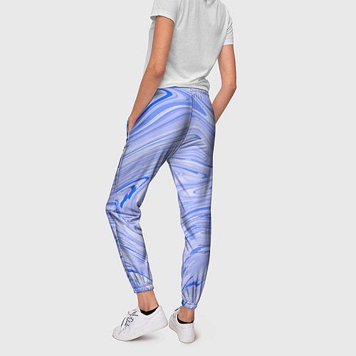 Женские брюки Abstract lavender pattern / 3D-принт – фото 4