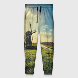 Женские брюки Мельница в поле
