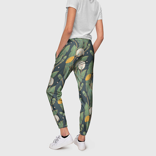 Женские брюки Цветение одуванчиков / 3D-принт – фото 4