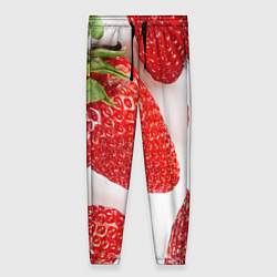 Брюки женские Strawberries, цвет: 3D-принт