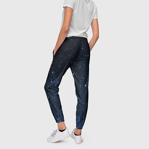 Женские брюки Stellaris Black Hole Logo / 3D-принт – фото 4