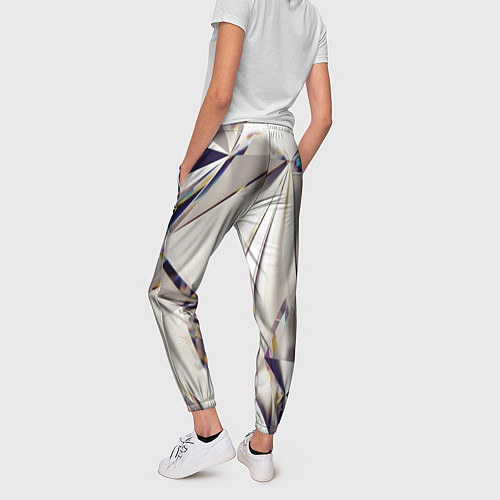Женские брюки 3D бриллианты / 3D-принт – фото 4