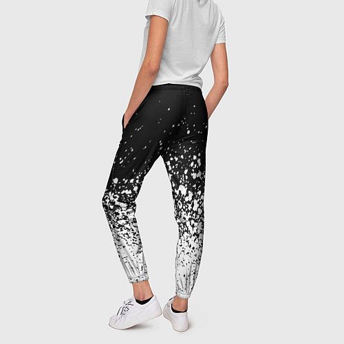 Женские брюки Juventus fc брызги краски / 3D-принт – фото 4