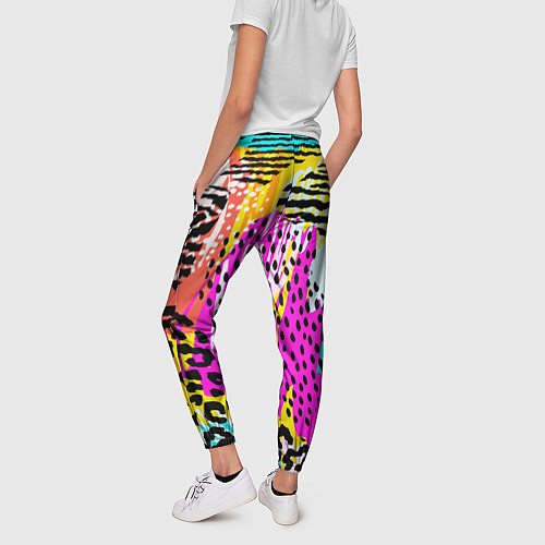 Женские брюки LEOPARD TEXTURE / 3D-принт – фото 4