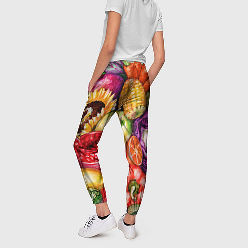 Женские брюки Вкусное изобилие / 3D-принт – фото 4