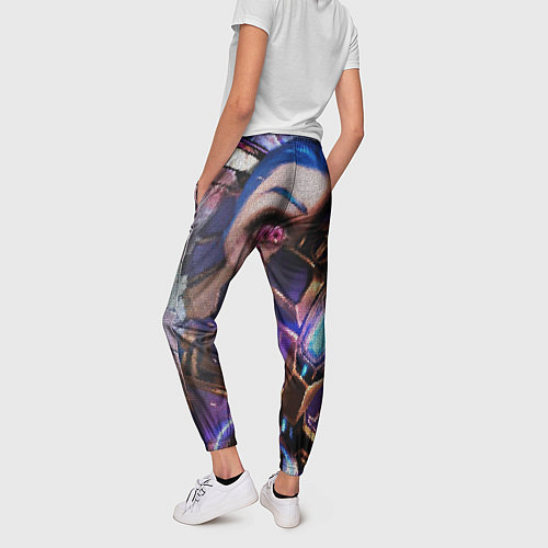 Женские брюки Jinx Arcane коллаж / 3D-принт – фото 4