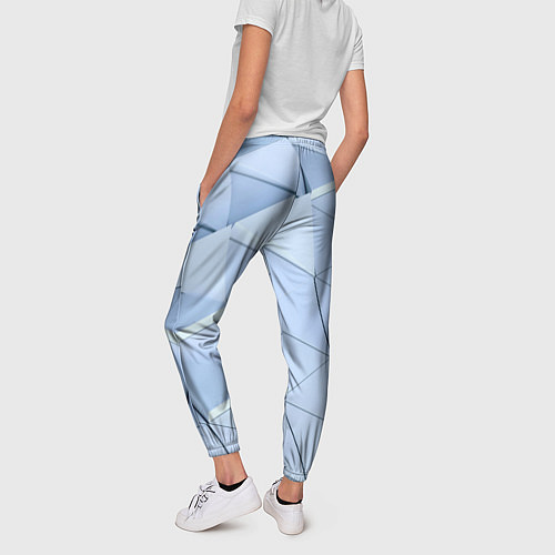 Женские брюки Паттерн из треугольников / 3D-принт – фото 4