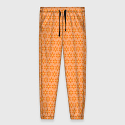 Женские брюки Оранжево-желтые цветочки