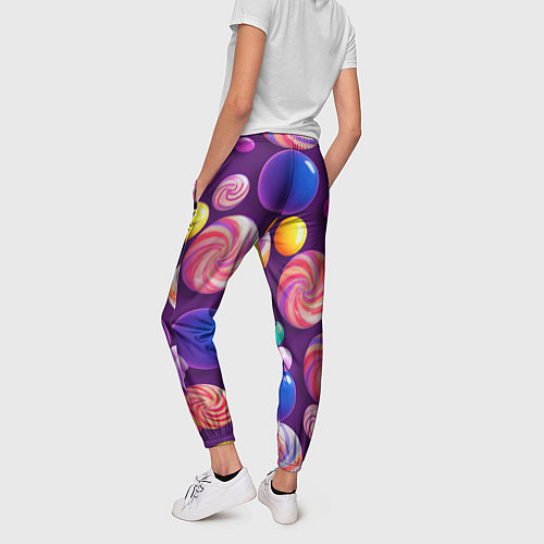 Женские брюки Сладости для радости / 3D-принт – фото 4