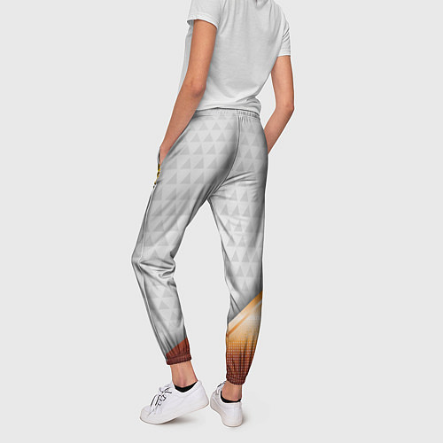 Женские брюки Герб РФ с золотой вставкой / 3D-принт – фото 4