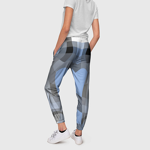 Женские брюки Абстракт мозаика графический узор / 3D-принт – фото 4