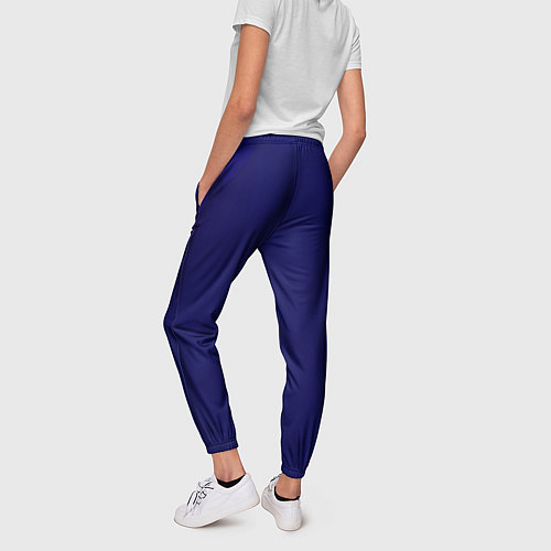 Женские брюки Темно синий фон / 3D-принт – фото 4