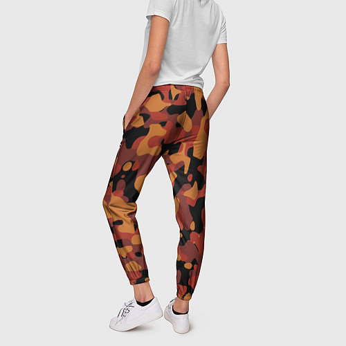 Женские брюки Камуфляж Common Orange / 3D-принт – фото 4