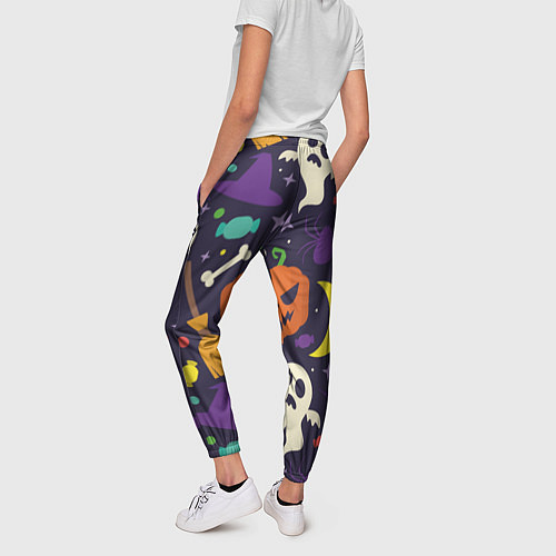 Женские брюки HALLOWEEN атрибутика / 3D-принт – фото 4
