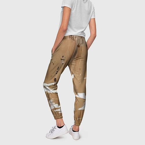 Женские брюки Стрелка вверх на рваном картоне - авангард / 3D-принт – фото 4