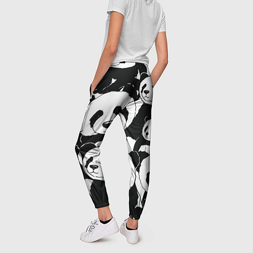 Женские брюки С пандами паттерн / 3D-принт – фото 4