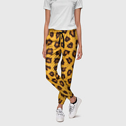 Брюки женские Текстура леопарда, цвет: 3D-принт — фото 2