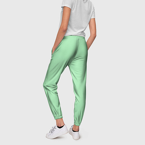 Женские брюки Мятный радуга / 3D-принт – фото 4