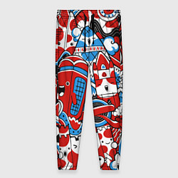 Брюки женские Старая добрая Англия, цвет: 3D-принт