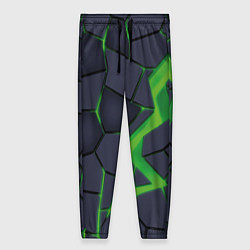 Брюки женские Зелёный неон, цвет: 3D-принт