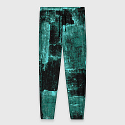 Женские брюки Зелёный абстракт