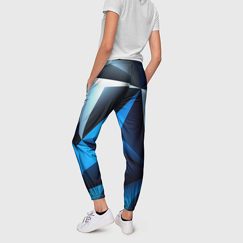 Женские брюки Абстрактные грани текстура / 3D-принт – фото 4