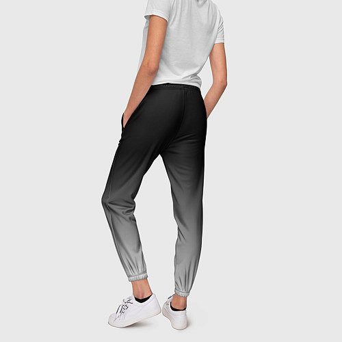 Женские брюки От черного к белому / 3D-принт – фото 4