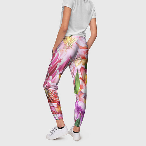 Женские брюки Цветочный рай / 3D-принт – фото 4