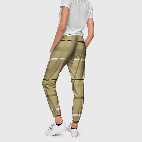 Женские брюки Светлый квадрат / 3D-принт – фото 4