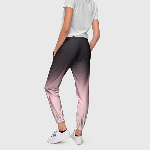 Женские брюки Градиент: от черного к розовому / 3D-принт – фото 4