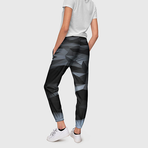 Женские брюки Хромированные осколки броня / 3D-принт – фото 4