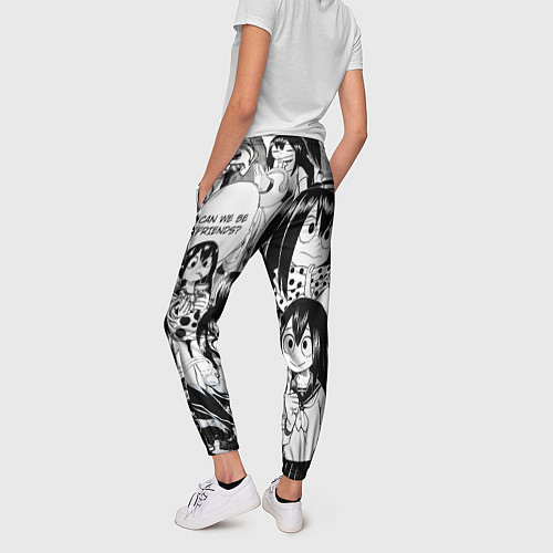 Женские брюки Цую Асуи - Моя геройская академия / 3D-принт – фото 4