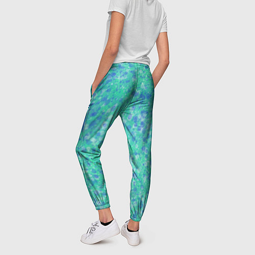 Женские брюки Зеленые микробы / 3D-принт – фото 4