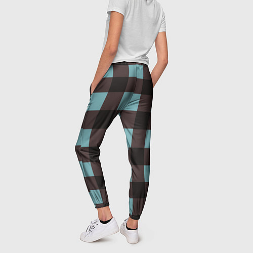 Женские брюки Цветная плитка мозаика / 3D-принт – фото 4
