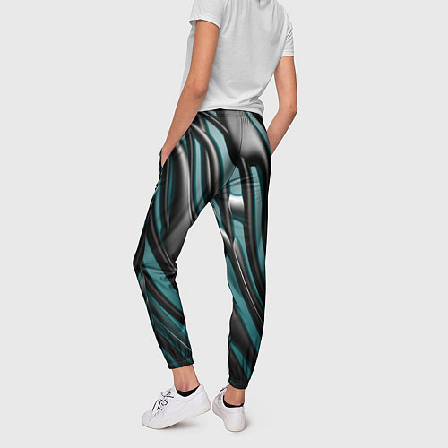 Женские брюки Подтеки / 3D-принт – фото 4