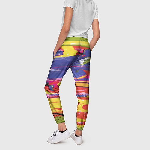 Женские брюки Красочный бум / 3D-принт – фото 4
