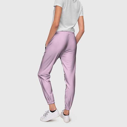 Женские брюки Костюм Барби: черный горох с полосатым бантом / 3D-принт – фото 4