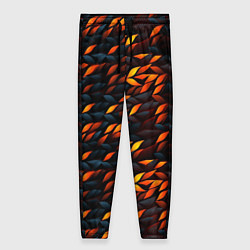 Женские брюки Black orange texture