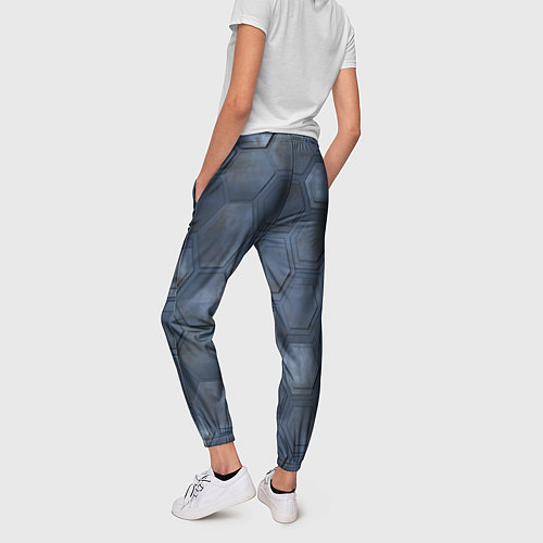 Женские брюки Металлические плиты / 3D-принт – фото 4