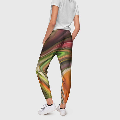 Женские брюки Waves colors / 3D-принт – фото 4