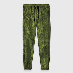 Брюки женские Мятая зеленая ткань, цвет: 3D-принт