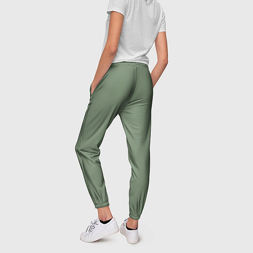 Женские брюки Защитный хаки / 3D-принт – фото 4
