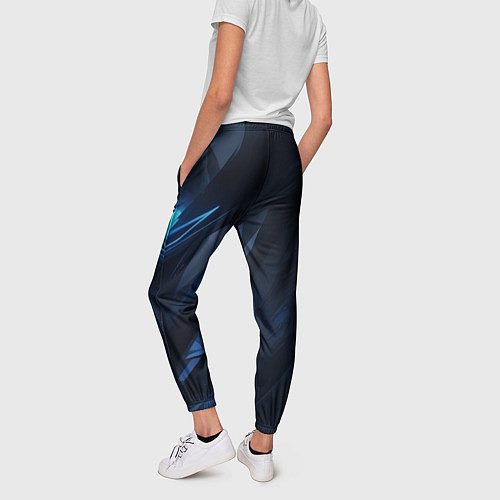Женские брюки Синяя безгранность / 3D-принт – фото 4