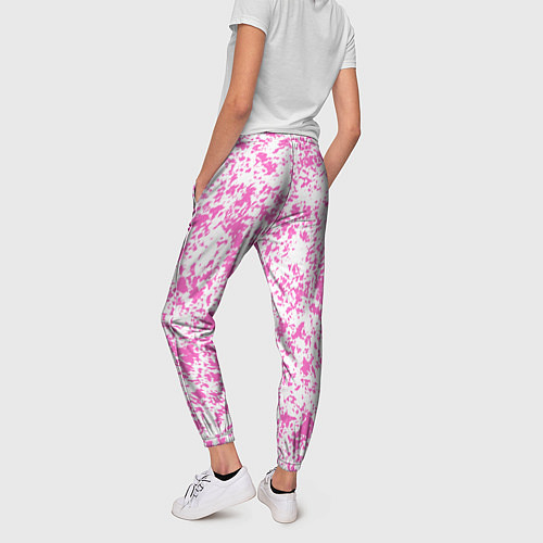 Женские брюки Паттерн розовый / 3D-принт – фото 4