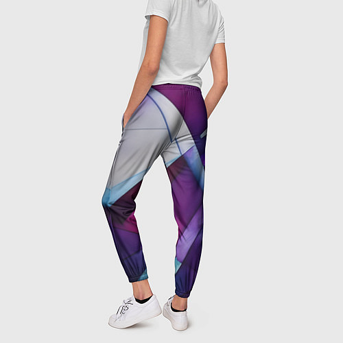 Женские брюки Геометрическая абстракция - нейросеть / 3D-принт – фото 4