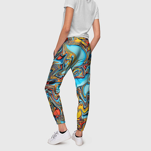 Женские брюки Абстрактная диффузия / 3D-принт – фото 4