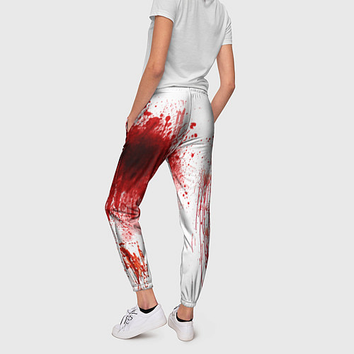 Женские брюки Брызги крови / 3D-принт – фото 4