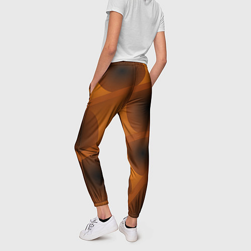 Женские брюки Шоколадные овалы / 3D-принт – фото 4
