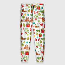 Женские брюки Новогодний патерн